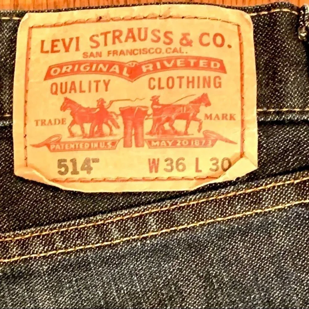 LEVI’s SLIM STRAIGHT 514 JEANS 36”x30”